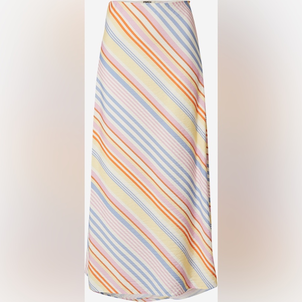 FRNCH Pastel Striped A-Line (selling the white ruffled blouse as well) - Picture 9 of 12